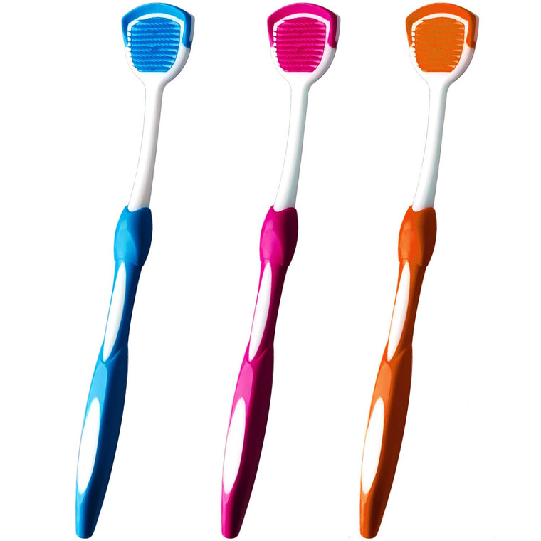 Tongue Brush, Tongue Scraper, Tongue Cleaner, Tongue Scraper Brush, Tongue Cleaner Brush, Tongue Brushes Helps Fight Bad Breath, 3 Tongue Scrapers, 3