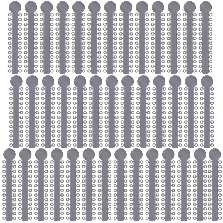 Angzhili Dental Ligature Ties for Braces,Orthodontic Ligature Ties,1040 Pcs Elastic O-Ring (Gray)