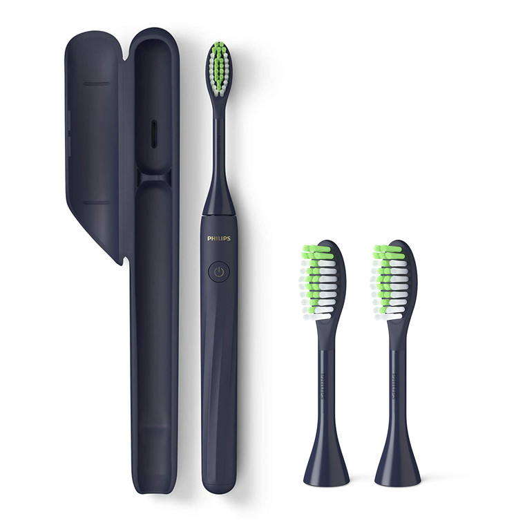 Philips Sonicare One Electric Toothbrush with Travel Case and 2pk Heads - Midnight Blue, HY100-01