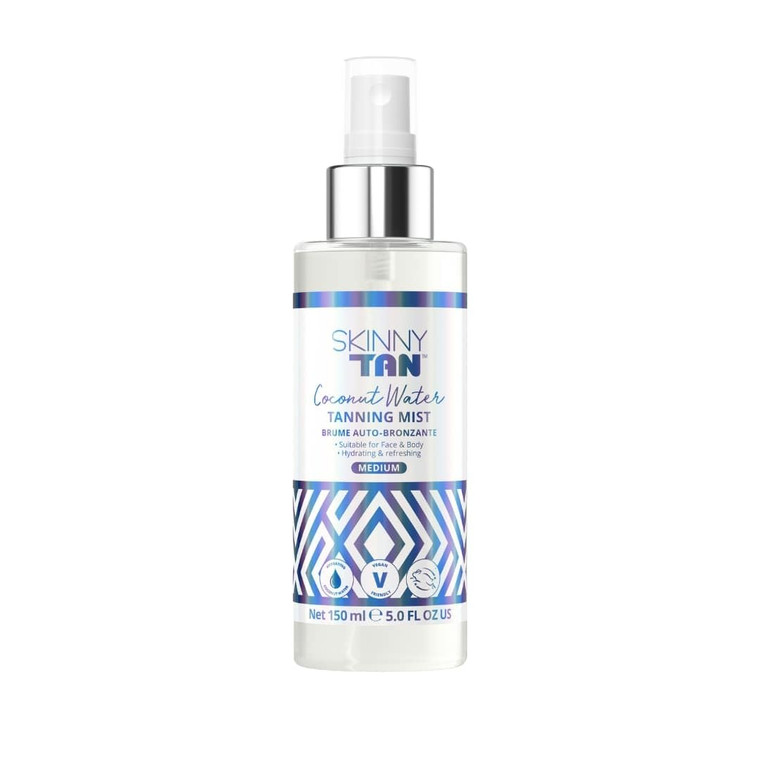 Skinny Tan Coconut Water Tanning Mist - Refreshing, Non-Sticky, and Fast Absorbing Formula - Formulated with Ultra-Hydrating Coconut Water - Deliciou
