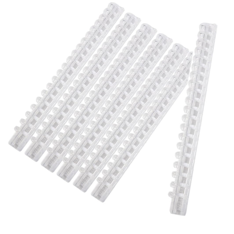 Leadigol A5 10 Pack Plastic Spiral Binding Coils,21cm 20 Hole Plastic Binding Combs,Clear Comb Binding Spines,Spiral Binding Coil, Loose Leaf Binder