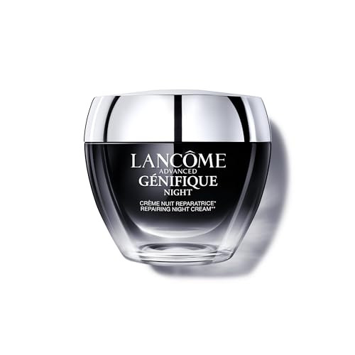 Lancôme Advanced Génifique Night Cream - Repairs Skin Barrier Overnight - With Bifidus Prebiotic, Hyaluronic Acid & Triple Ceramide Complex - 1.7 Fl