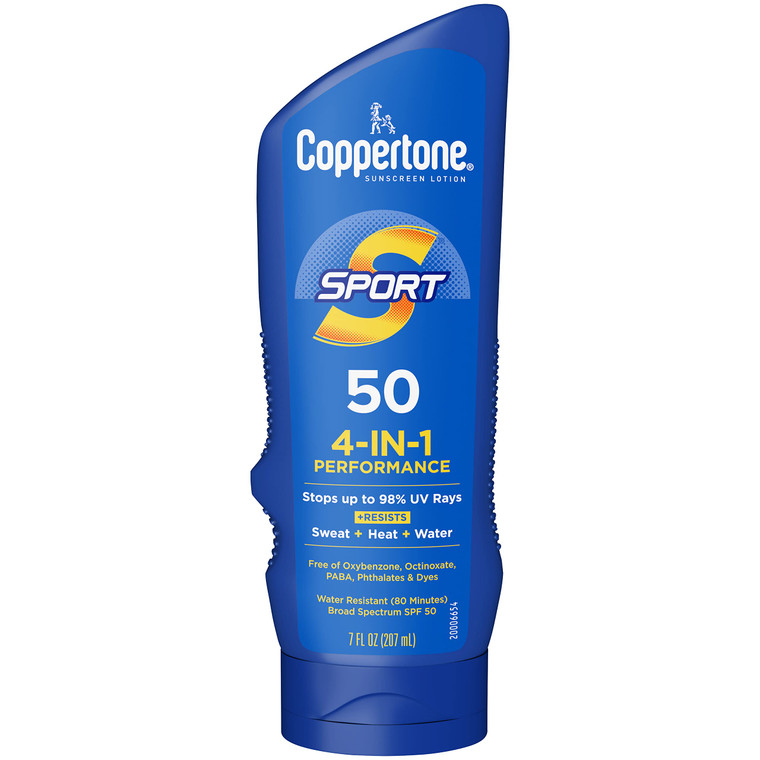 Coppertone SPORT Sunscreen Lotion Broad Spectrum SPF 50 (7 Fluid Ounce) (Packaging may vary)
