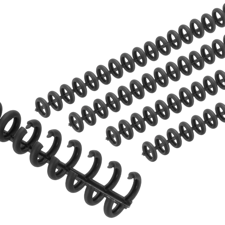 PATIKIL 8.5mm(0.3") Spiral Binder Ring,10 Pcs 30 Rings 25 Sheet Capacity Comb Binding Spines for Binding Paper Sheets Notebook Calendar Picture Album