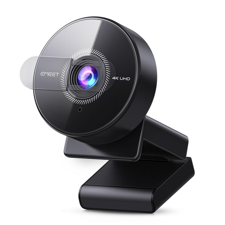 EMEET C950 4K Webcam for PC - PDAF Autofocus, USB Webcam with Microphone & Physical Privacy Cover, 1080P@60FPS, USB 2.0 Plug&Play, No Tripod Hole, We