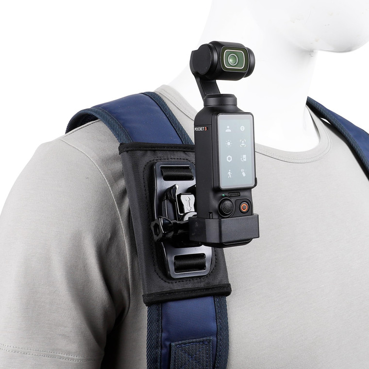 PellKing Backpack Mount for DJI Osmo Pocket 3 Camera, with Pocket 3 Expansion Adapter Accessories,Compatible GoPro Action Camera