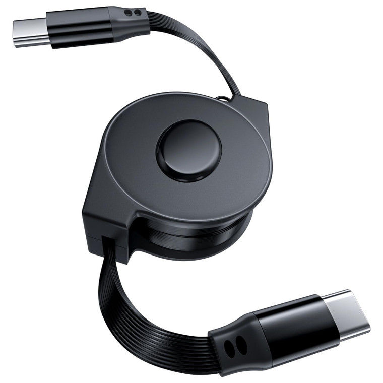 COOYA 60W USB C Cable Retractable USB-C Fast Charging Cable for iPhone 17 16 Pro Max 15 iPad Pro Pixel 9 10 Pro 8a Type C Charge/Data Transfer Cord 3