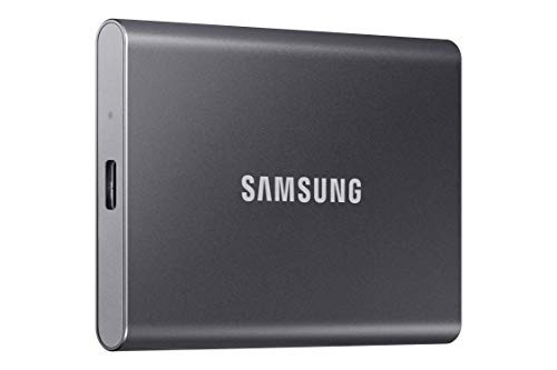 Samsung T7 Portable SSD, 2TB External Solid State Drive, Speeds Up to 1,050MB/s, USB 3.2 Gen 2, Reliable Storage for Gaming, Students, Professionals,