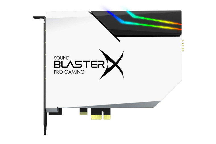 Creative Sound BlasterX AE-5 Plus Pure Edition SABRE32 Ultra-Class 32-bit/384kHz PCI-e Gaming Sound Card and DAC with Dolby Digital and DTS, Xamp Dis