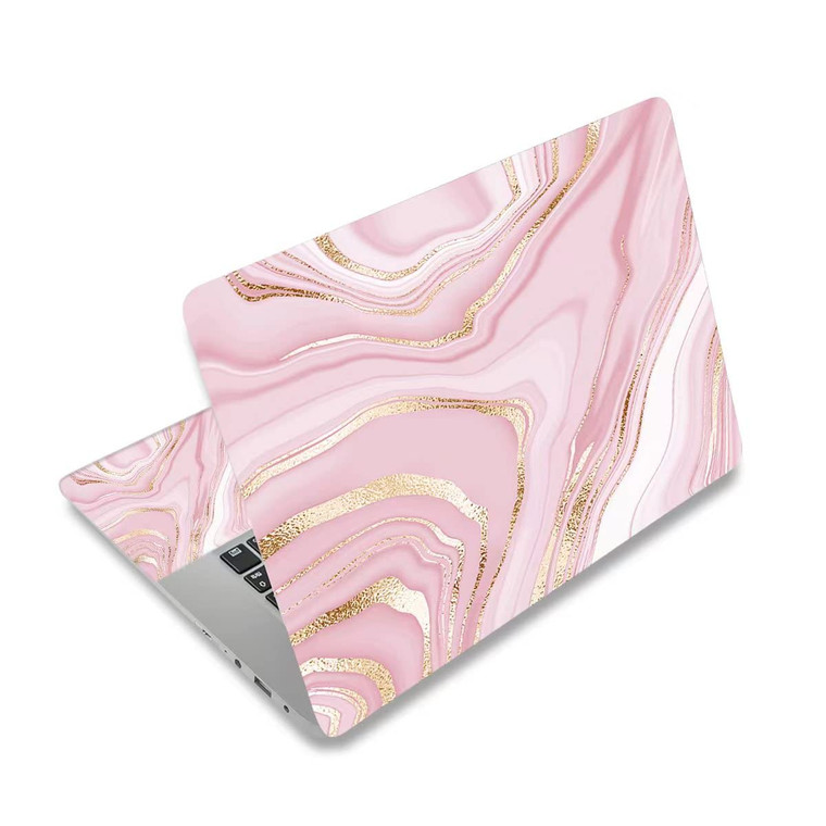 NXZGO Pink River Vinyl Laptop Sticker, Waterproof Reusable Decal for Notebook PC, Cartoon Art Protector-Fits 12-15.6 inch