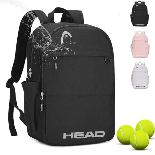 HEAD Waterproof Travel Backpack for Women & Men, Lightweight Laptop Backpack Computer Bags fits 15.6 inch Notebook, Casual Daypack College Backpacks