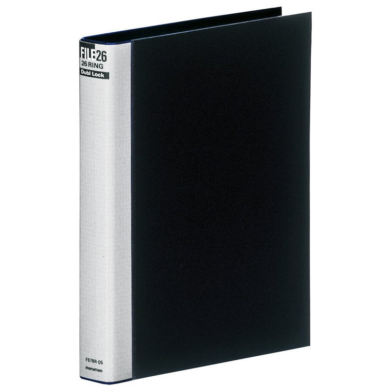 Maruman F678R-05 B5 Dublock Loose Leaf Binder, 26 Holes, Black