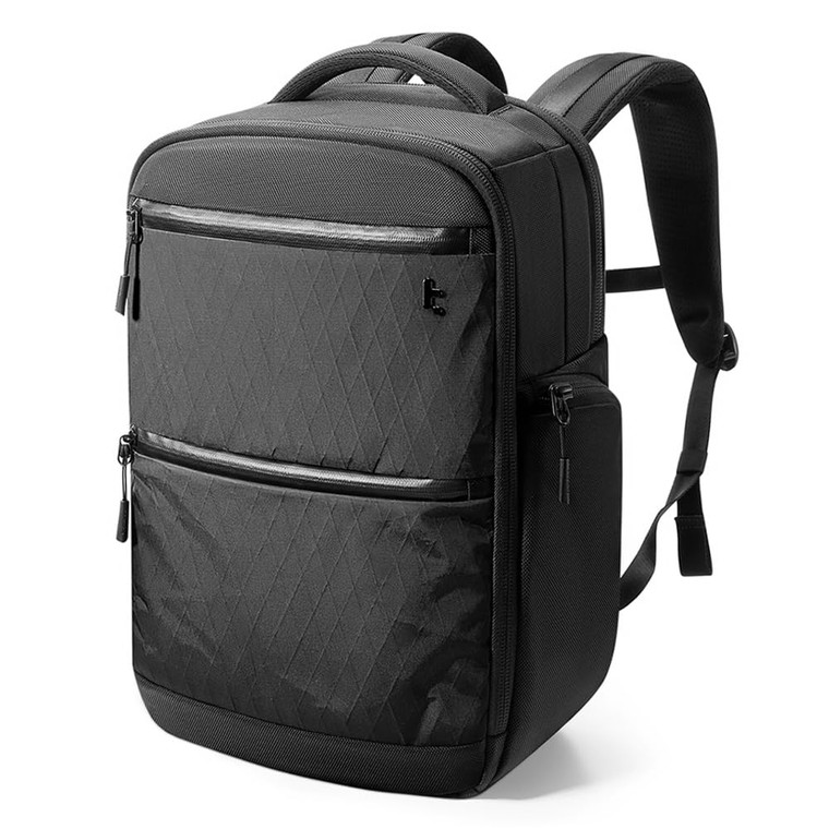 tomtoc Laptop Backpack X-Pac Techpack Designed for Business Professional Commuter, City Compact Backpack for 16-inch MacBook Pro, Black