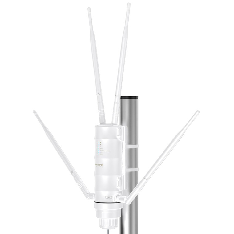 WAVLINK AC1200 Outdoor WiFi Extender Long Range Amplifier, Access Point with POE, High Power WiFi Extender Signal Booster, Supports Router/AP/Repeate