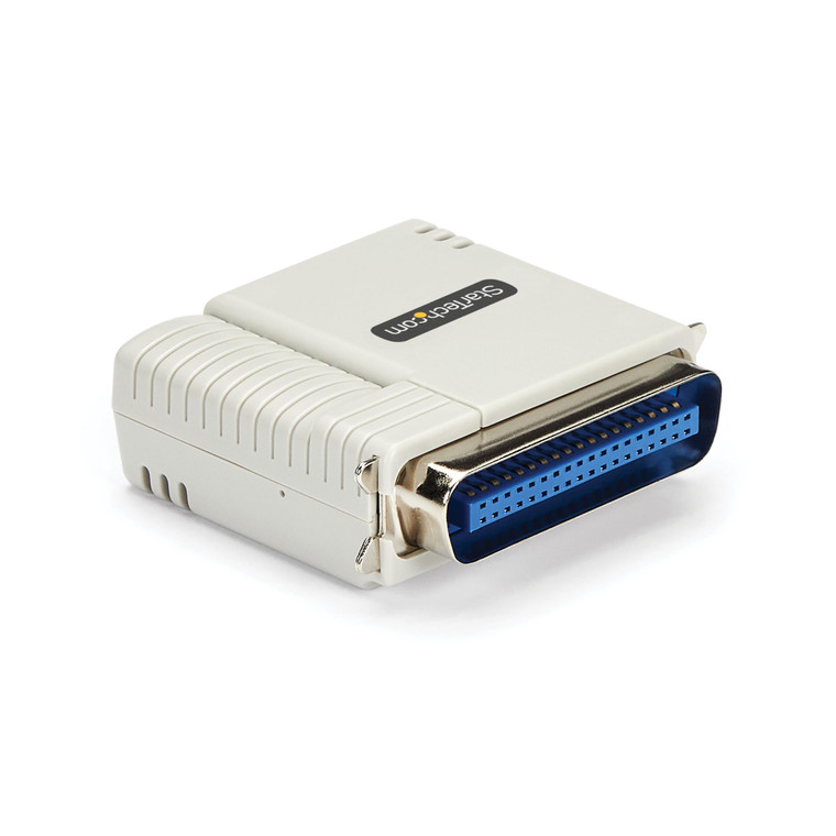 StarTech.com Ethernet to Parallel Network Print Server, 10/100Mbps LAN, WebUI, Centronics Ethernet Printer Server Adapter, TAA