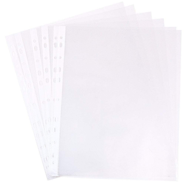 JAM PAPER Sheet Protectors - Fits Standard 8 1/2 x 11 Paper - Clear - 10 Document Sleeves/Pack