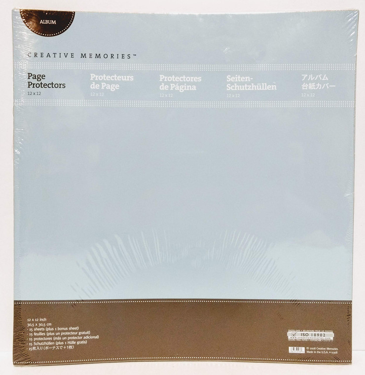 12X12 Creative Memories Page Protectors (Discontinued TRUE 12X12)