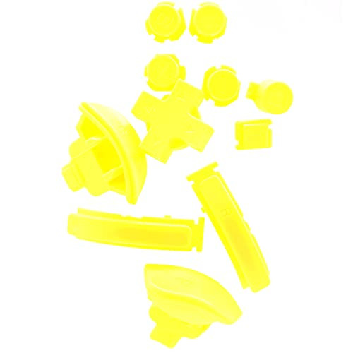 Deal4GO A B X Y D-Pad Home Capture L R ZR ZL Triggers Button set Replacement for Nintendo Switch Lite (Yellow)