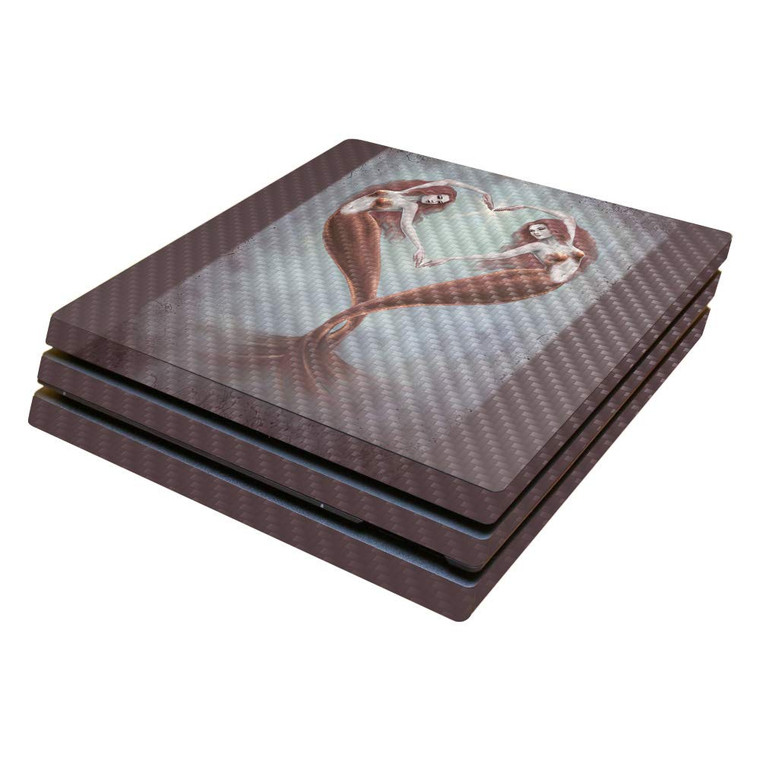 MightySkins Carbon Fiber Skin for Sony PS4 Pro Console - Heart Dance | Protective, Durable Textured Carbon Fiber Finish | Easy to Apply, Remove, and