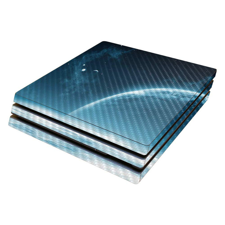 MightySkins Carbon Fiber Skin for Sony PS4 Pro Console - Outer Space | Protective, Durable Textured Carbon Fiber Finish | Easy to Apply, Remove, and