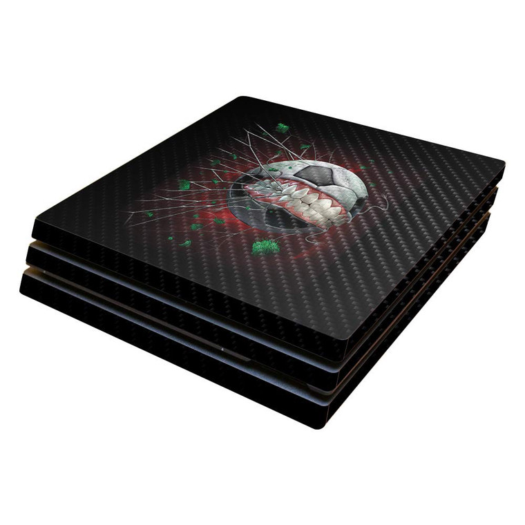 MightySkins Carbon Fiber Skin for Sony PS4 Pro Console - Soccer Monster | Protective, Durable Textured Carbon Fiber Finish | Easy to Apply, Remove, a