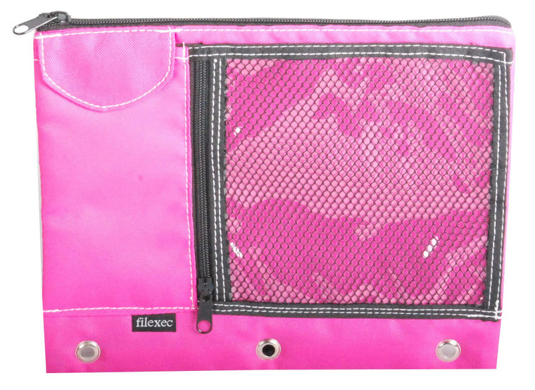 Filexec Products Soft Touch E-Reader/Pencil Pouch (18282), Hot Pink