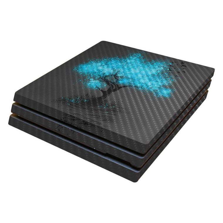 MightySkins Carbon Fiber Skin for Sony PS4 Pro Console - Leaving Home | Protective, Durable Textured Carbon Fiber Finish | Easy to Apply, Remove, and