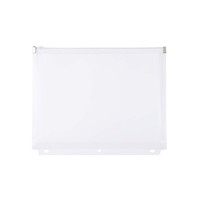 Filexec Pencil Pouch, Side-Load, Zipper Closure, 3-Hole Punched, Clear (Pack of 12) (50092-18083)