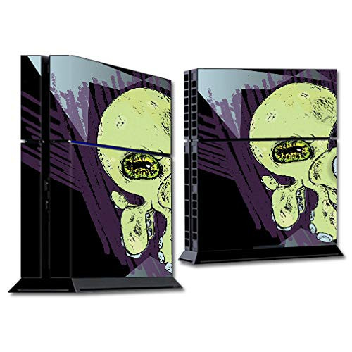 MightySkins Skin Compatible with Sony PS4 Console - Damp Squid | Protective, Durable, and Unique Vinyl Decal wrap Cover | Easy to Apply, Remove, and