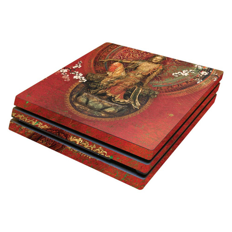 MightySkins Skin Compatible with Sony PS4 Pro Console - Kuan Yin | Protective, Durable, and Unique Vinyl Decal wrap Cover | Easy to Apply, Remove, an