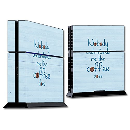 MightySkins Skin Compatible with Sony PS4 Console - Coffee Understands Me | Protective, Durable, and Unique Vinyl Decal wrap Cover | Easy to Apply, R