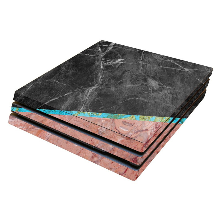 MightySkins Skin Compatible with Sony PS4 Pro Console - Cut Marble | Protective, Durable, and Unique Vinyl Decal wrap Cover | Easy to Apply, Remove,