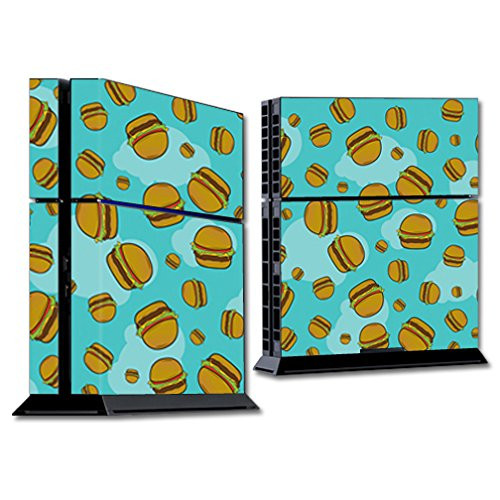 MightySkins Skin Compatible with Sony PS4 Console - Burger Heaven | Protective, Durable, and Unique Vinyl Decal wrap Cover | Easy to Apply, Remove, a
