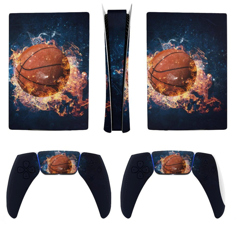 AoHanan Basketball Game Concept 5 Skin Controller Accessories Cover Skins Anime Vinyl Cover Sticker Full Set for 5 Disc Edition