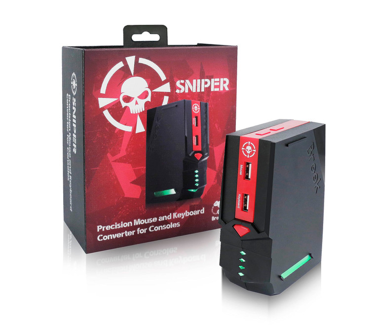 Brook Sniper - Precision Mouse and Keyboard Converter, to Play FPS Games Without a Controller, FPS Game Converter for PS4, PS3, Xb One, and Switch. f