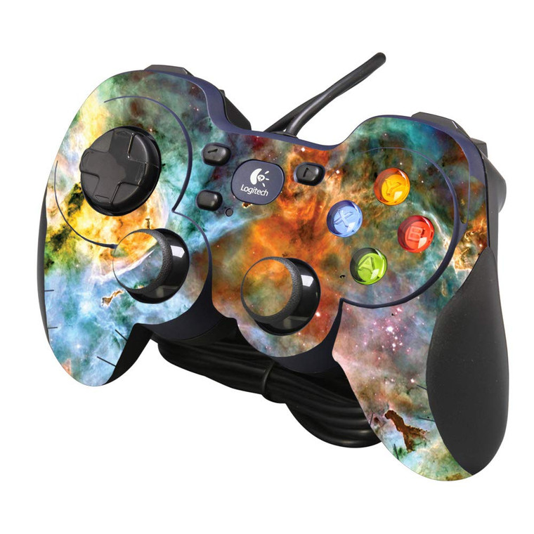 MightySkins Skin Compatible with Logitech Gamepad F310 - Space Cloud | Protective, Durable, and Unique Vinyl Decal wrap Cover | Easy to Apply, Remove