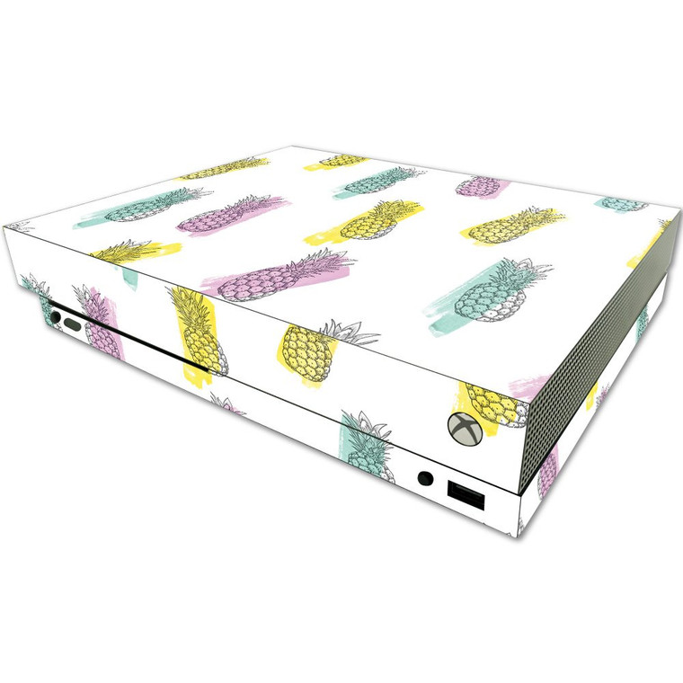 MightySkins Skin Compatible with Microsoft One X Console Only - Funky Pineapples | Protective, Durable, and Unique Vinyl Decal wrap Cover | Easy to A