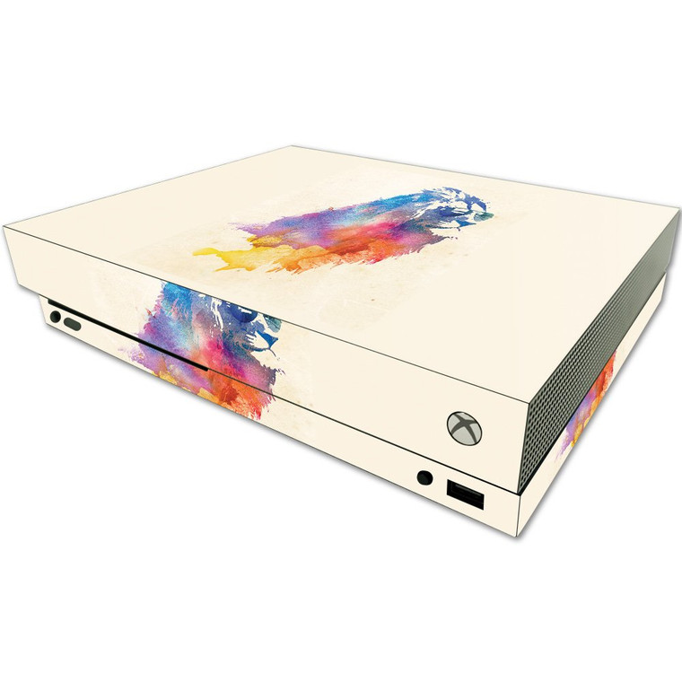 MightySkins Skin Compatible with Microsoft One X Console Only - Sunny Lion | Protective, Durable, and Unique Vinyl Decal wrap Cover | Easy to Apply,