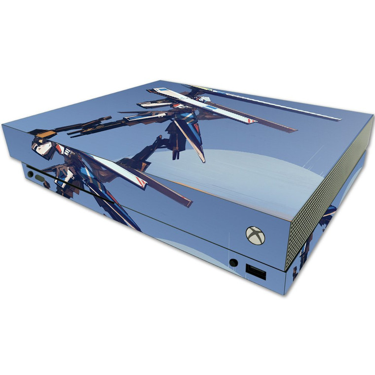 MightySkins Skin Compatible with Microsoft One X Console Only - Tri Rail | Protective, Durable, and Unique Vinyl Decal wrap Cover | Easy to Apply, Re
