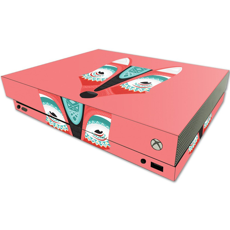 MightySkins Skin Compatible with Microsoft One X Console Only - Aztec Fox | Protective, Durable, and Unique Vinyl Decal wrap Cover | Easy to Apply, R