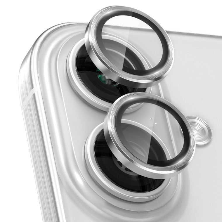 CloudValley for iPhone 16 /iPhone 16 Plus/iPhone 17 Camera Lens Protector, [1 Second Installaion] Ultra-HD Tempered Glass Cover, [Case-Friendly] Meta