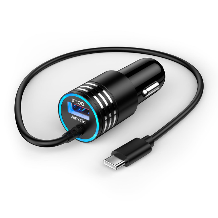 Samsung S25 S24 Ultra Car Charger 48W USB C Cord Fast Charging for Galaxy A17 A36 A56 A26 S25+ S24 Plus A16 5G A15 S23 FE S22 S21,Dual Port Car Plug