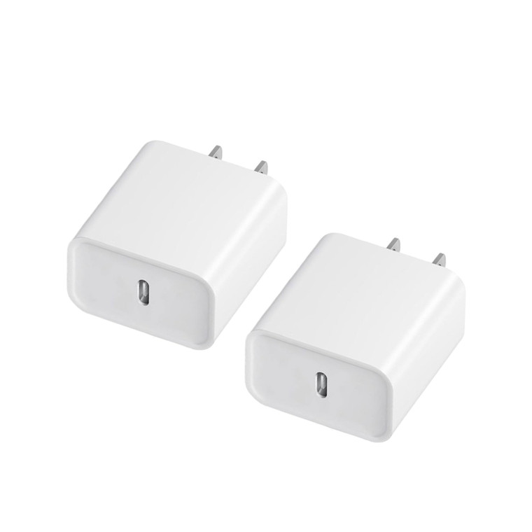 2-Pack, Fast Charger USB C, Dual Ports Plug Wall Charger,USB C Fast Charger Block Compatible with 16/15/15 Pro/15 Pro Max/15 Plus/S24/S24+/S24U (2P-2