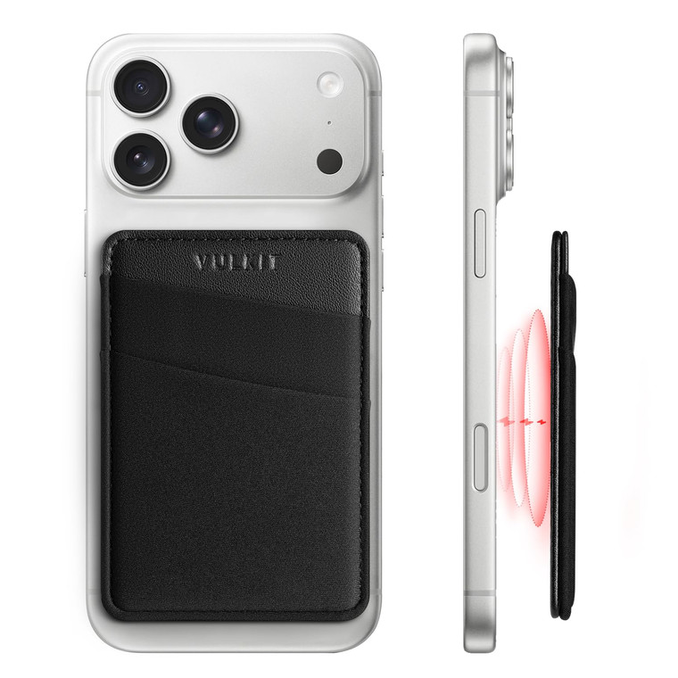 VULKIT Magnetic Phone Wallet for MagSafe- RFID Blocking - Card Holder Wallet for iPhone 16/15/14/13/12 Series & Phone Case with MagSafe