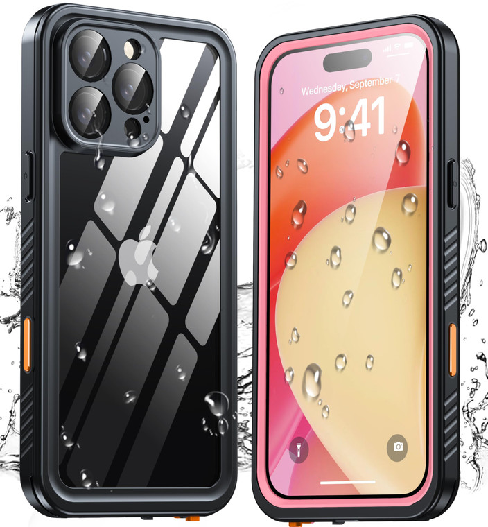 ANTSHARE for iPhone 16 Pro Max Case, IP68 Underwater Built-in Screen Protector, [12 FT Military Drop Proof] [Full Body Shockproof] [Snowproof] Phone