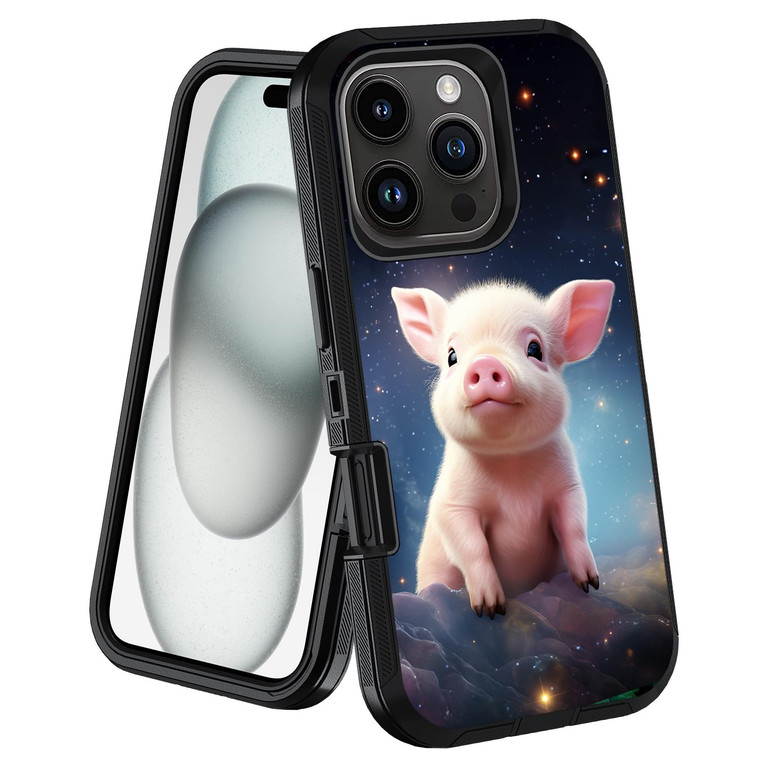 stmedazm for iPhone 16 Pro Case, Military Grade Heavy Duty [3-Layer] Dustproof Shockproof Drop Full-Body Protective Case for iPhone 16 Pro (6.3 Inch,