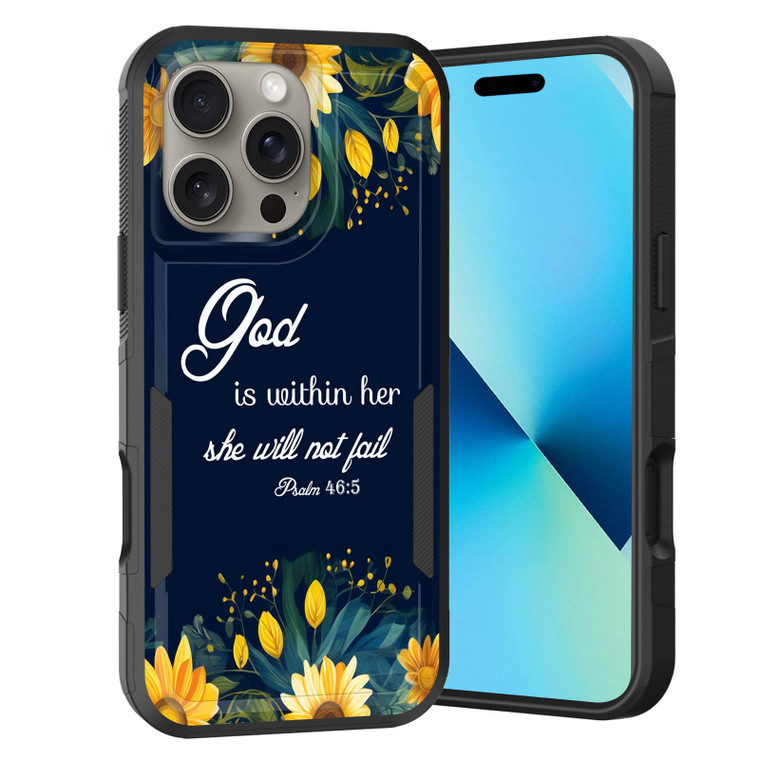 KJFHDJFDH for iPhone 16 Pro Case,Dual Layer Hybrid Heavy Duty Rugged Shockproof Hard PC +Soft Silicone Protective Case for iPhone 16 Pro 6.3 inch 202