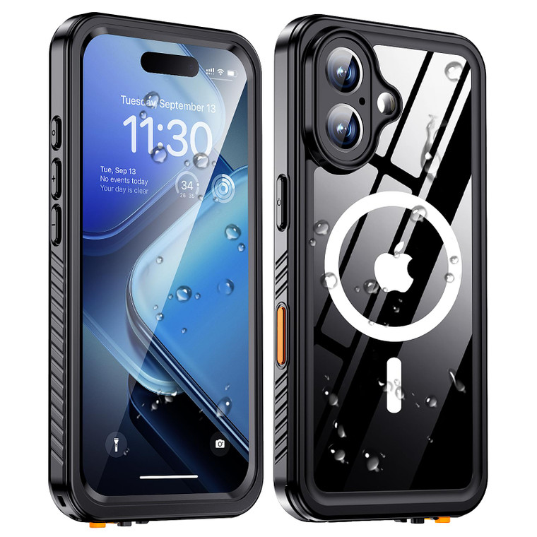 xiwxi for iPhone 16 Plus Case Waterproof,[IP68 Underwater][Built-in Screen Protector & Camera Protector][15FT Military Dropproof][Dustproof] Full Bod