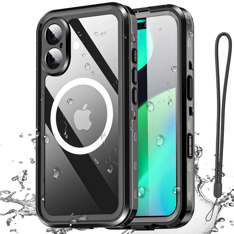 AICase Waterproof Case for iPhone 16 Plus(6.7") with MagSafe Snowproof,Dustproof and Shockproof,IP68 Certified Real 360 Full Body Protection Fully Se