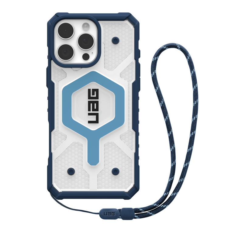 URBAN ARMOR GEAR UAG Designed for iPhone 16 Pro Max Case 6.9" Pathfinder Clear Blues Compatible with MagSafe Charging Rugged Shockproof MIL-STD Prote